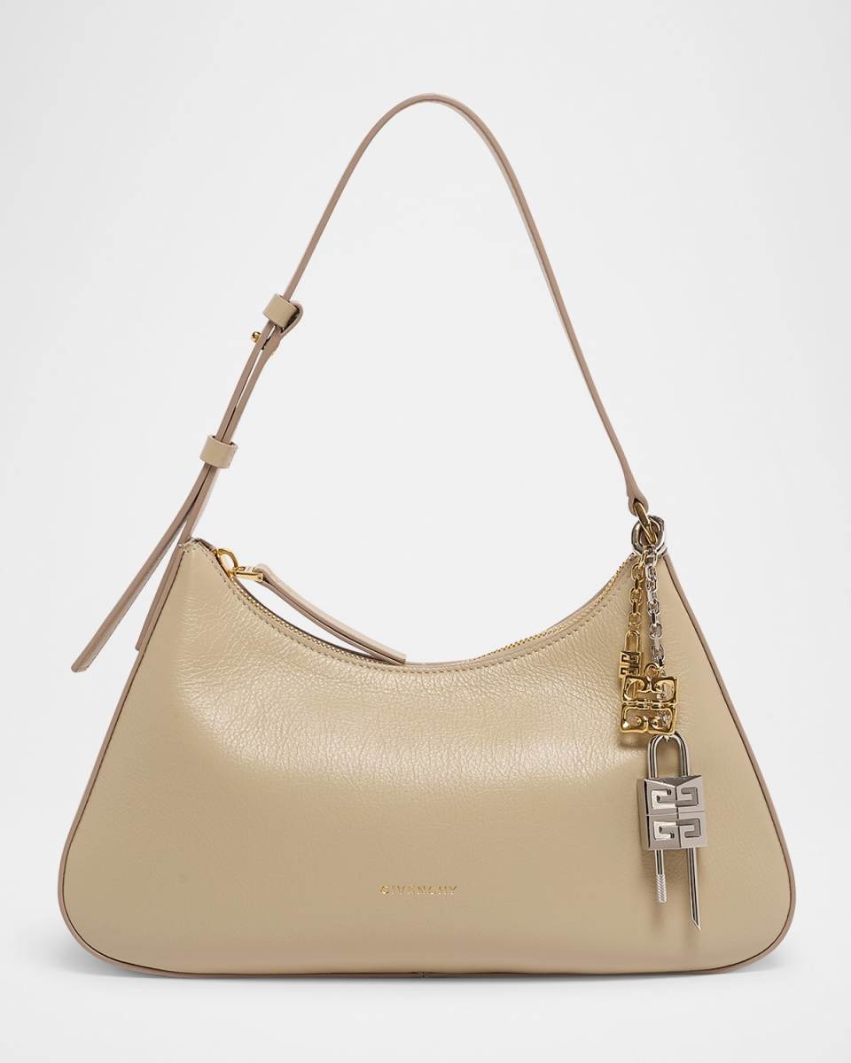 Lucky Small Lock Shoulder Bag in Leather